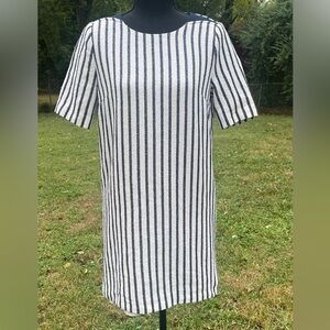 Roem Blue and White Striped Dress Size Small